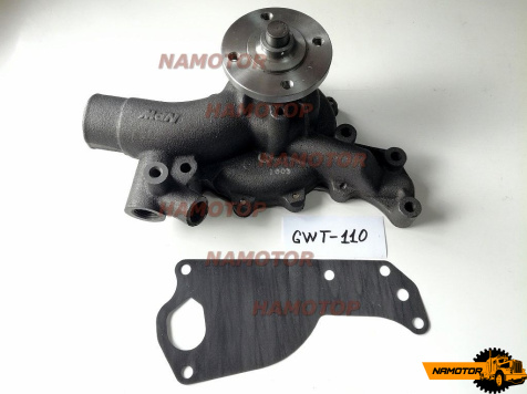 Помпа водяная GWT-110A, A1761, T3-073, T-115, 16100-59245, 16100-59166, 16100-59165. B, 11B, 13B, 14B. XZU301 BU68 BU182  (GMB)